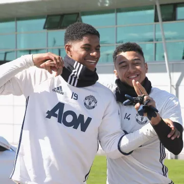 El top de chándal adidas usado por Marcus Rashford y Jesse Lingard en @manchesterunited 