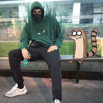 Sneakers Nike LD Waffle Cardigan Summit White worn by Maskey on his account Instagram @maskeylevrai 