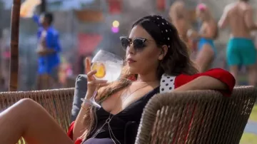 Gucci Pearl lunettes portées par Lu Montesinos (Danna Paola) dans la Série TV Élite (Saison 3)