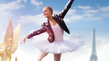 The leather jacket embroidered cherry blossoms Lena Grisky (Jessica Lord) in Lena - Dream star (S01)