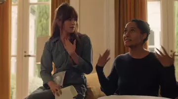 Grey Jumpsuit worn by Maggie Sherwoode (Dakota Johnson) in The High Note