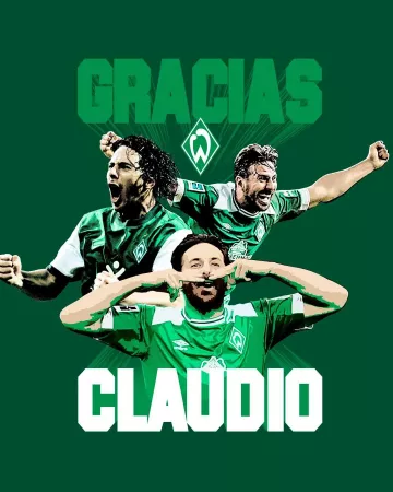 Maison Trikot de Claudio Pizarro sur l'Instagram account @werderbremen