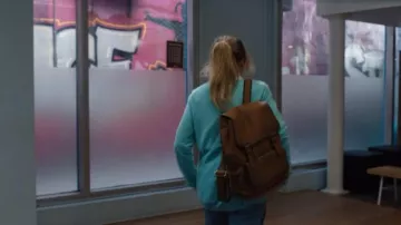 Work It Movie Looks: Sabrina Carpenter Wears Brown Backpack for Role Quinn Ackerman