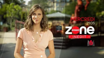 La robe cache coeur à pois pêche de Ophélie Meunier dans Zone Interdite le 12.08.2020