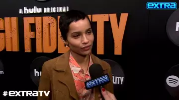 Chemise portée par Zoë Kravitz dans Zoë Kravitz Talks ‘High Fidelity’ and Trying on the Catwoman Suit for New ‘Batman’ Movie
