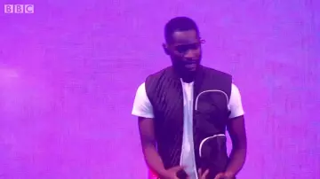 Louis Vuitton Gilet worn by Dave at Glastonbury 2019