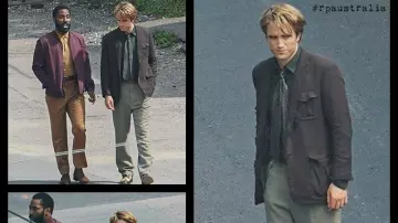 Black TENET blazer (Robert Pattinson) in Tenet
