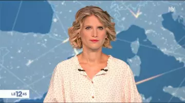 The top round neck with ruffles printed Rose of Laurie Milliat-Desorgher in The 12:45 the 18.08.2020