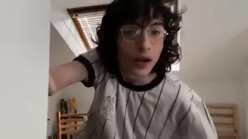 finn wolfhard yellow sweater