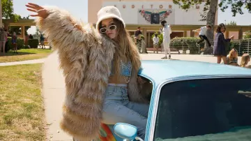 Fur Coat worn by Gigi (Billie Catherine Lourd) in Booksmart