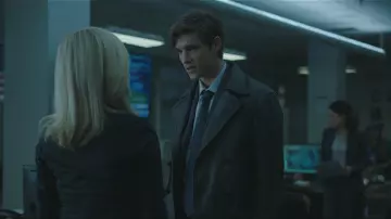 Leather long coat/jacket worn by Dick Grayson (Brenton Thwaites) as seen in Titans (S01E01)