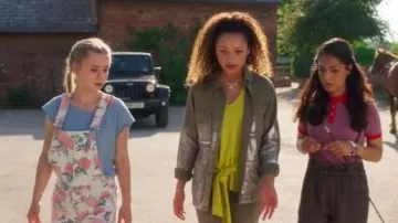 Floral Overalls worn by Becky (Kerry Ingram) in Free Rein (S01E05)