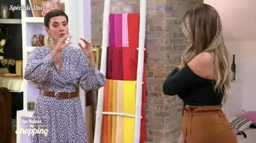 La robe imprimée portée par Cristina Córdula dans Les reines du shopping du 11 février 2020