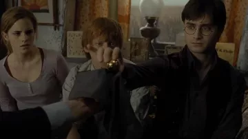 The replica of the snitch used by Harry Potter (Daniel Radcliffe) in the movie Harry Potter and the Deathly Hallows: part 1