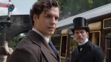 Brown Overcoat worn by Sherlock Holmes (Henry Cavill) in Enola Holmes