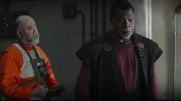 Leather Tunic Coat Costume worn by Greef Karga (Carl Weathers) in The Mandalorian Wardrobe (Season 2 Episode 4)