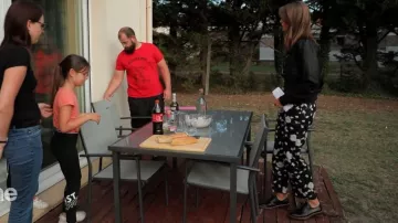 The combination black background in floral jacquard Ophélie Meunier in Forbidden Zone