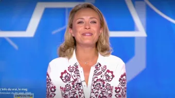 The printed shirt baroque style flowers in crepe by Isabelle Moreau in The Info of the real