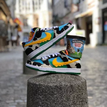 Nike SB Dunk Low Ben & Jerry's Chunky Dunky en la cuenta de Instagram de @bbbshoprouen