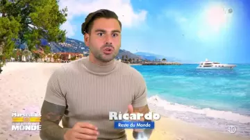 The tight-fitting sweater with short sleeves of Ricardo Pinto in The Marseillais vs the Rest of the world 5 Episode 20 of the 24/09/2020
