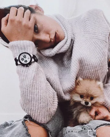 Bvlgari Aluminium Reloj of María Pedraza on the Instagram account @mariapedraza_