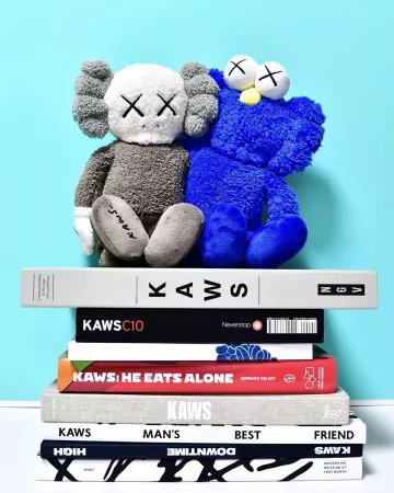 KAWS Man's Best Friend Hardcover Book White sur le compte Instagram de @stockxcollectibles