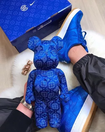 Nike Air Force 1 Low CLOT Blue Silk on the account Instagram of @stockxcollectibles