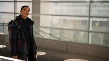 Plaid Hooded Jacket Coat worn by Tariq St. Patrick (Michael Rainey Jr.) as seen in Power Book II: Ghost (S01E02)