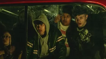 Chaqueta de cuero usada por Nolan (Jack Kane) en la película Shortcut