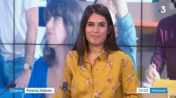 Shirt Laurence Tavernier worn by Émilie Tran Nguyen in 12/13 Journal de France 3