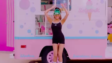 Bodysuit Puma Negro de Selena Gomez en BLACKPINK - 'Helado (con Selena Gomez)' M/V