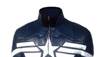 This captain america jacket is used by Tony Stark / Iron Man (Robert Downey Jr.) in Captain America: Civil War