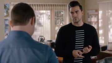 Rick Owens Drkshdw Sudadera a rayas de David Rose (Daniel Levy) en Schitt's Creek (S03E08)