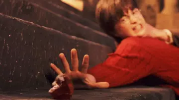 The Philosopher's Stone recovered by Harry Potter (Daniel Radcliffe) in the film Harry Potter and the Sorcerer's Stone