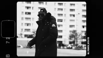 Blouson noir porté par de Ninho Ninho dans Alonzo - C'est elle feat. Ninho