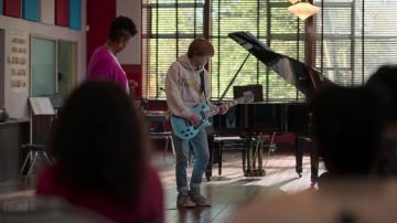 Keith Haring Hoodie worn by Nick (Sacha Carlson) in Julie and the Phantoms (S01E01)