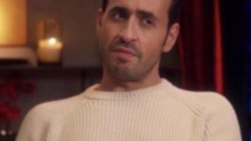 The white sweater worn by Marc (Jonathan Cohen) in The Flame (S01E05)