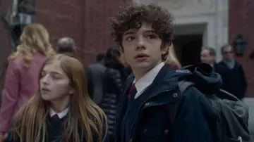 Outfits of The Undoing: Henry Fraser (Noah Jupe) wears Blue Zip Jacket in season 1, episode 2
