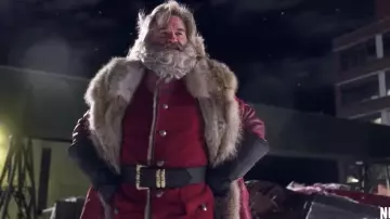 Red Costume worn by Santa Claus (Kurt Russell) in The Christmas Chronicles movie wardrobe