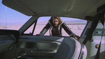 Veste de cisaillement en cuir noir / blanc portée par Jim Morrison (Jim Morrison) dans Les Portes