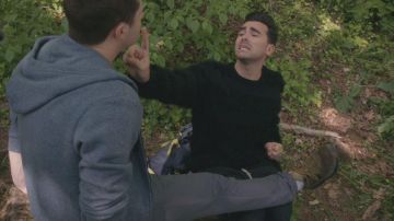 Nike Air Max 90 Ultra 2.0 Flyknit in Olive Flak worn by Patrick Brewer (Noah Reid) in Schitt's Creek (S05E13)