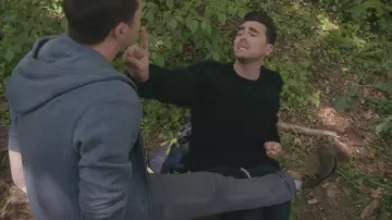 Nike Air Max 90 Ultra 2.0 Flyknit in Olive Flak worn by Patrick Brewer (Noah Reid) in Schitt's Creek (S05E13)