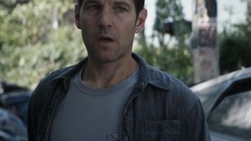 Chemise workwear en denim de Scott Lang / Ant-Man (Paul Rudd) dans Avengers : Endgame