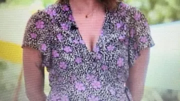 Dress with a pattern of Julia Vignali in The best pastry chef
