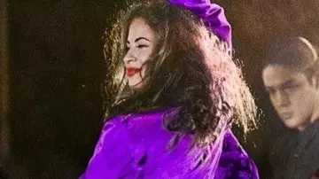 Embroidered Purple Jacket worn by Selena Quintanilla (Christian