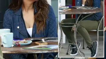 Jegging kaki de Emily Fields (Shay Mitchell) dans Pretty Little Liars (S04E08)