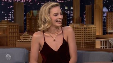 Top worn by Margot Robbie in The Tonight Show Starring Jimmy Fallon