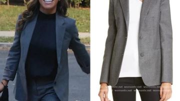 Blazer gris de Emily Lopez (Jessica Camacho) en All Rise (S01E03)