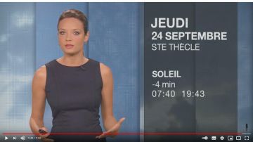 Robe noire de Gennifer Demey dans Météo de M6