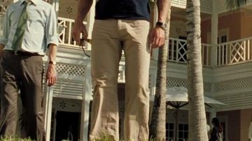 Casino Royale looks: Daniel Craig wears beige Sunspel pants for his role as James Bond